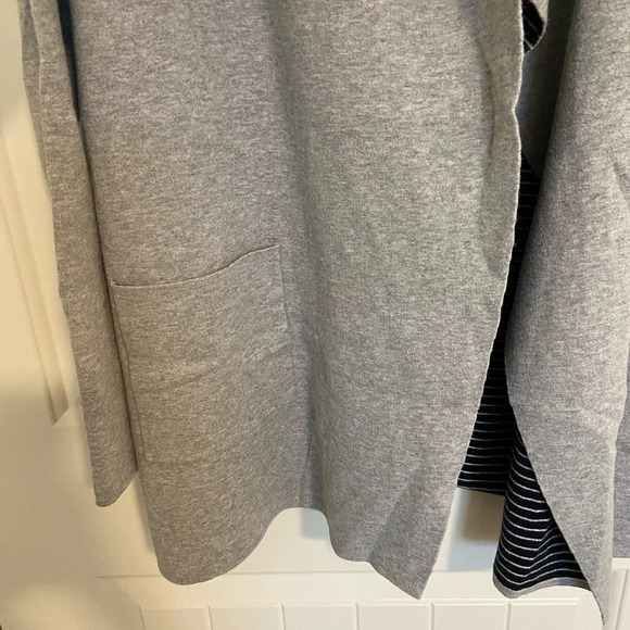 LOFT women’s gray soft knit cardigan sweater open front — XS - Picture 7 of 7